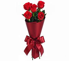 Букет 5 Красных роз Эдлесс Лав в Начале