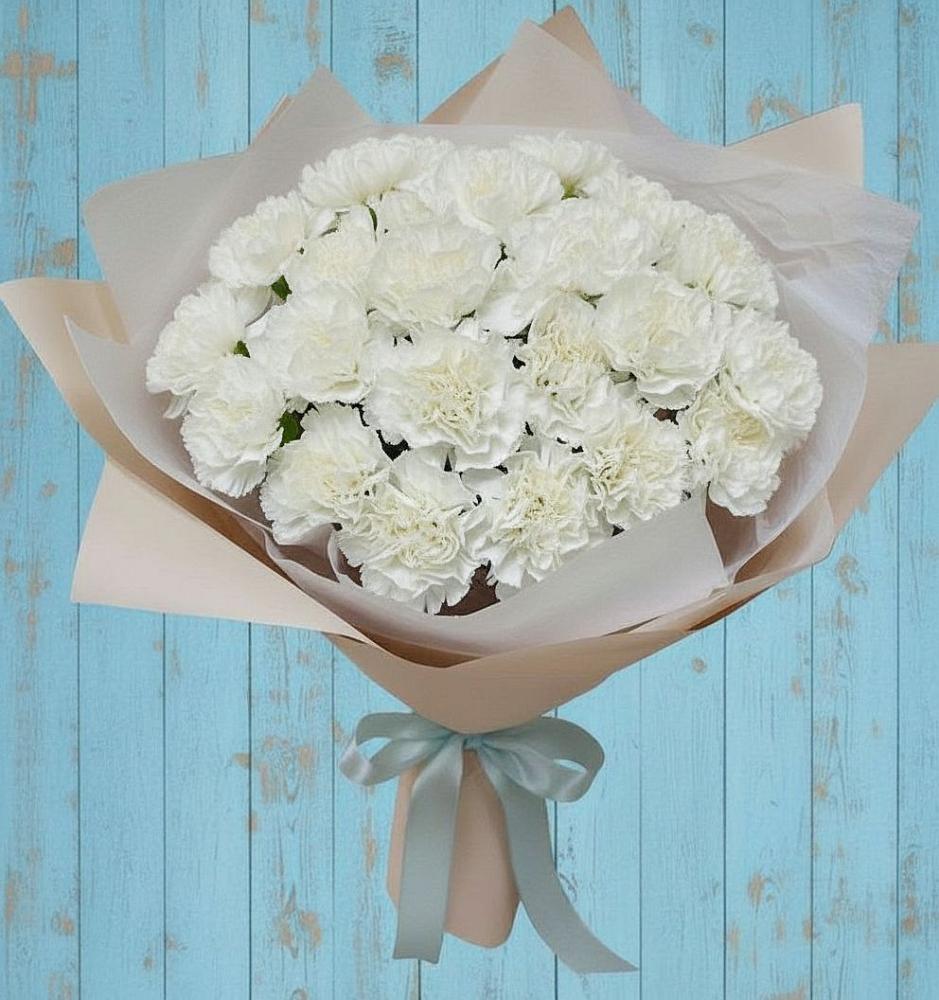 Букет цветов из: Гвоздики в Начале