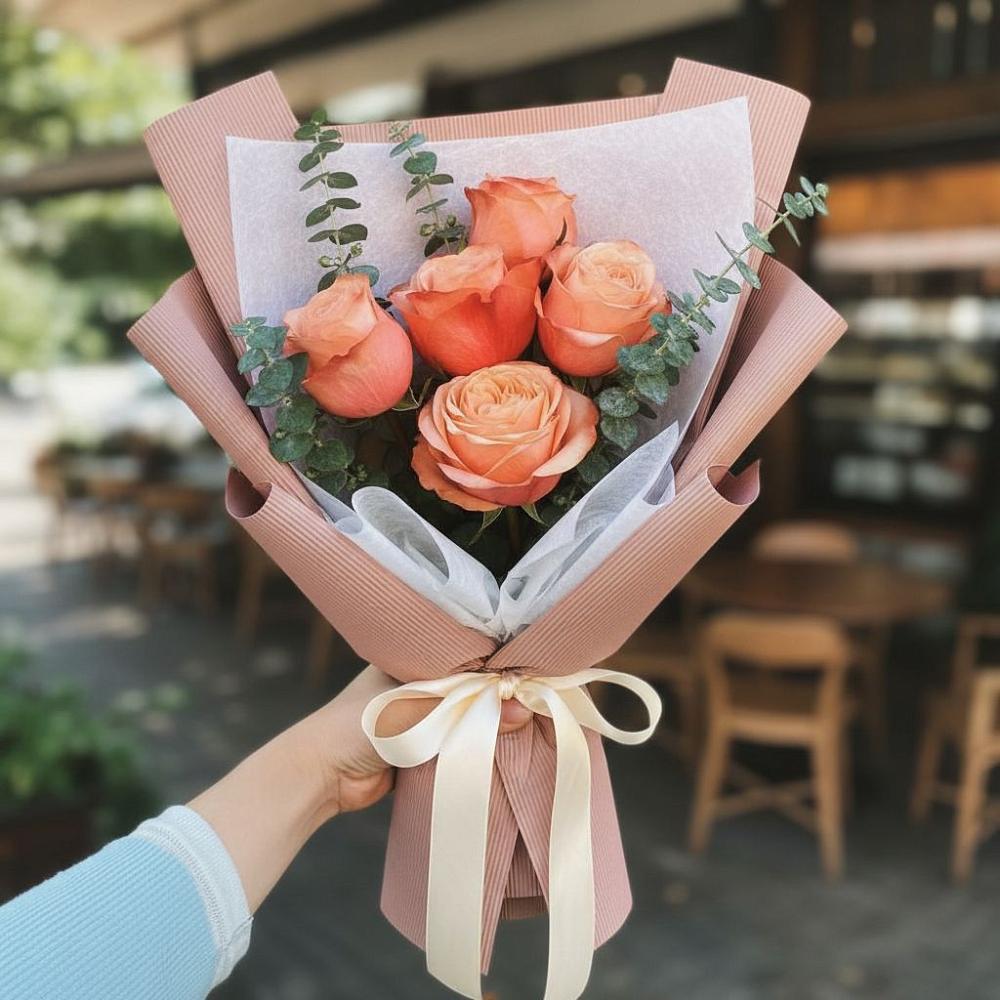 Букет цветов из: Розы в Начале