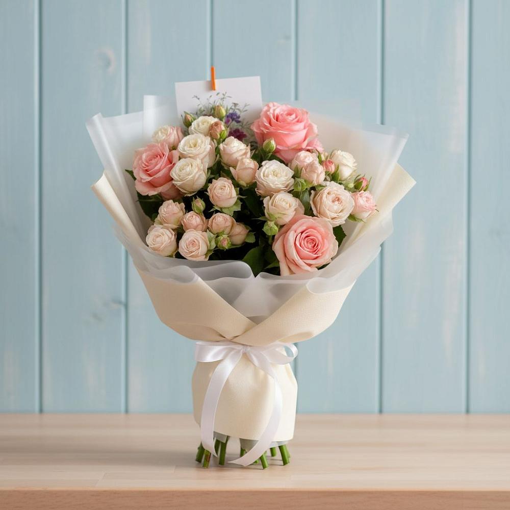 Букет цветов из: Розы в Начале