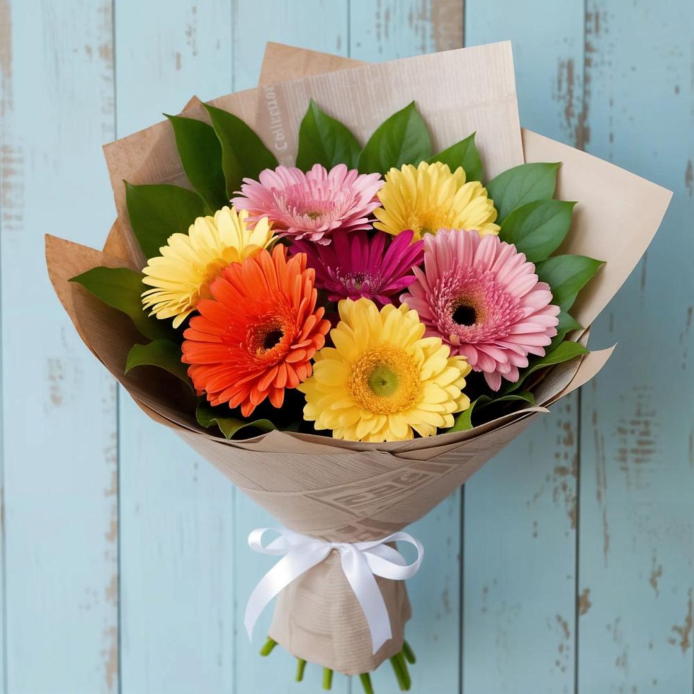 Букет цветов из: Герберы в Начале