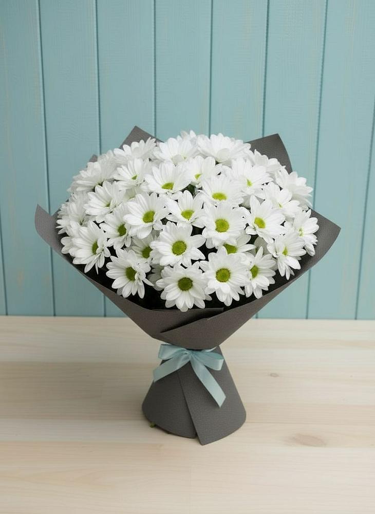 Букет цветов из: Хризантемы в Начале