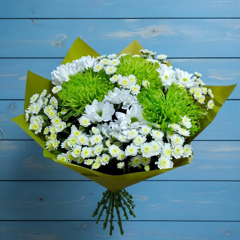 Букет цветов из: Хризантемы в Начале