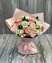 Букет цветов из:  Гвоздики, Розы и Хризантемы #REPLACE_PRED# Начале