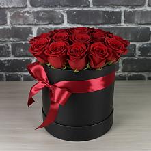 Цветочная композиция из Розы в шляпной коробке #REPLACE_PRED# Начале