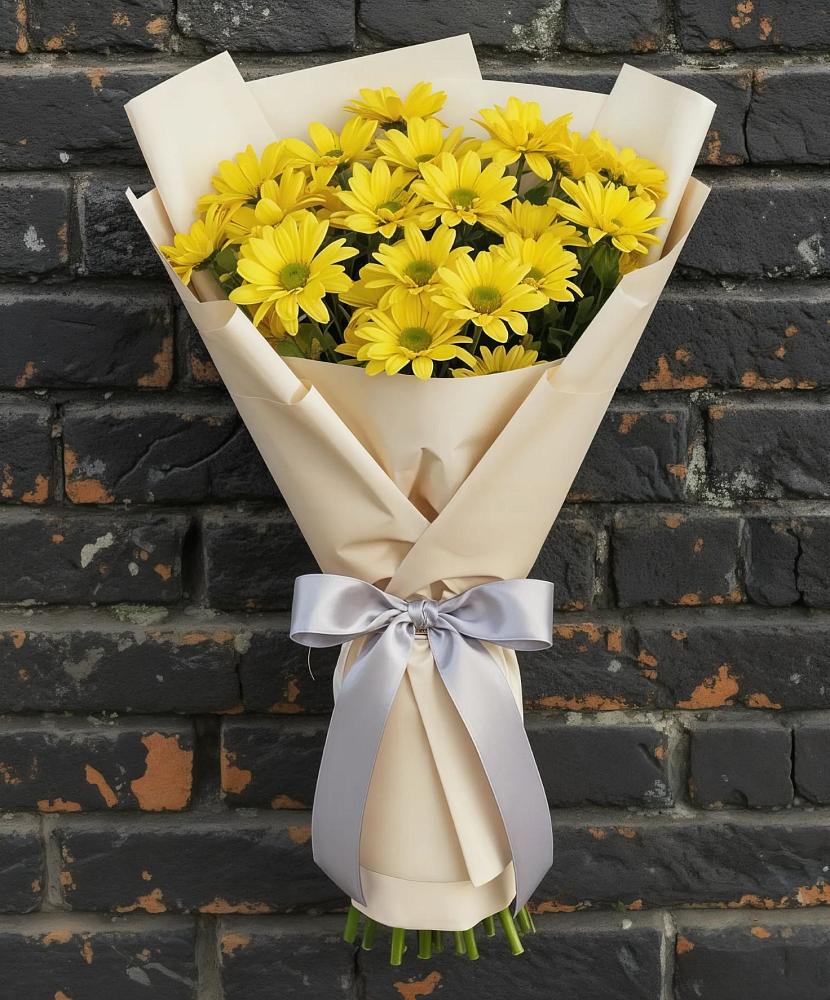 Букет цветов из: Хризантемы в Начале