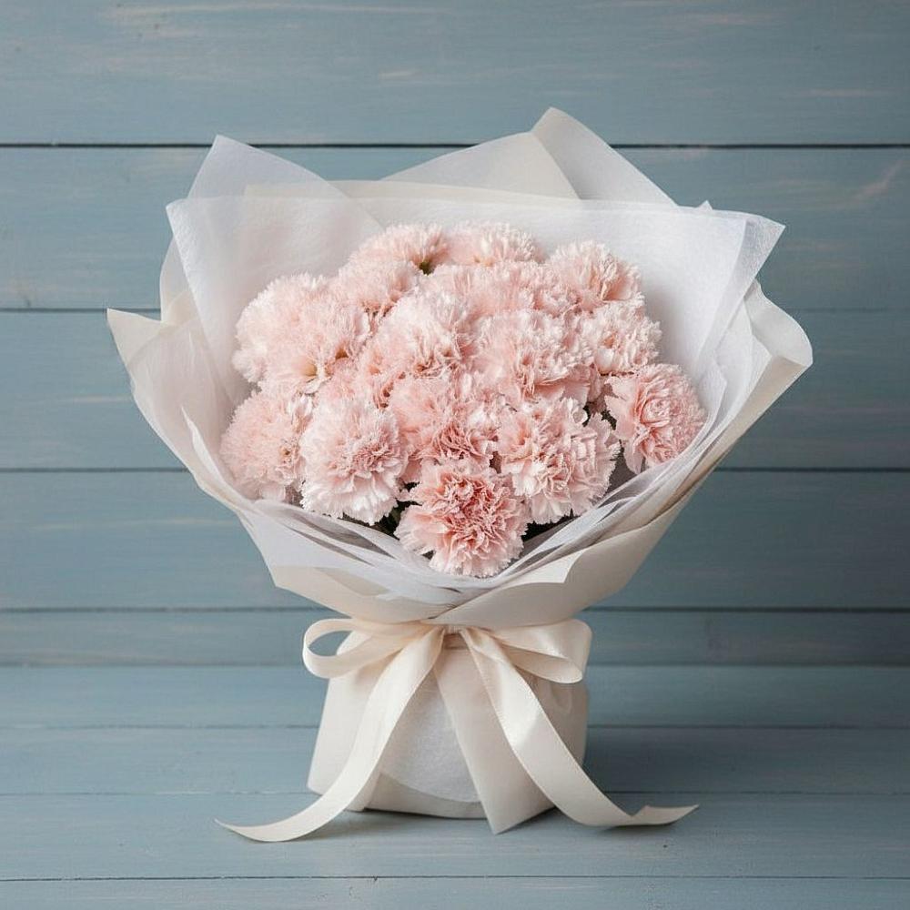 Букет цветов из: Гвоздики в Начале