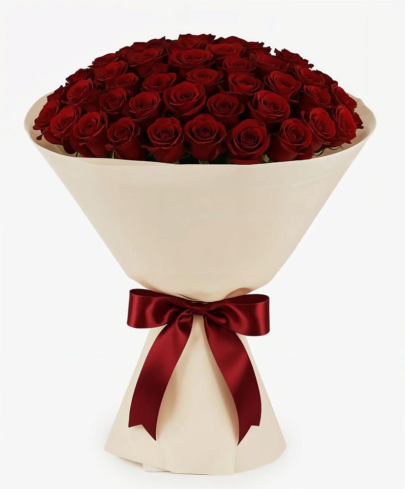 Букет 101 Бордовая роза Блэк Бакарра в Начале